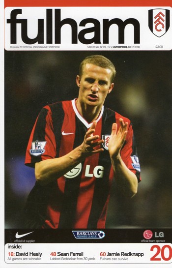 Match programme